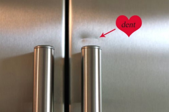 Как удалить вмятины на холодильнике из нержавеющей стали